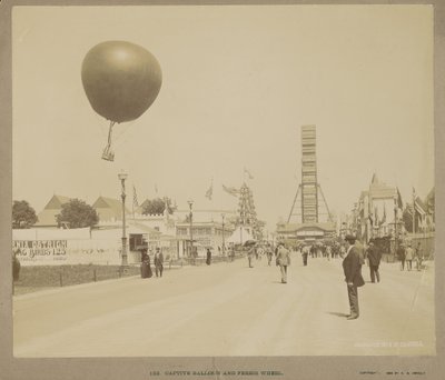 Tutsak Balon ve Dönme Dolap, Dünya Kolomb Sergisi, Chicago by Charles Dudley Arnold