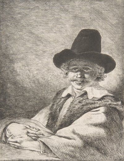 Şapkalı Oturan Adamın Portresi, 1782. by Charles Echard