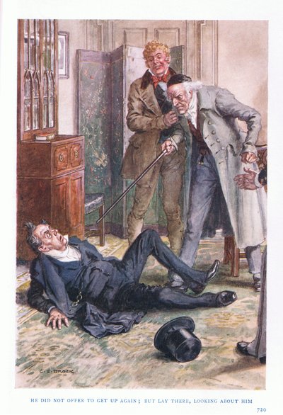 Tekrar kalkmayı teklif etmedi: ama orada yatıp etrafına bakındı. by Charles Edmund Brock