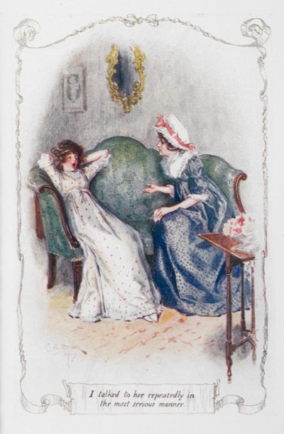 Onunla defalarca en ciddi şekilde konuştum, Jane Austen