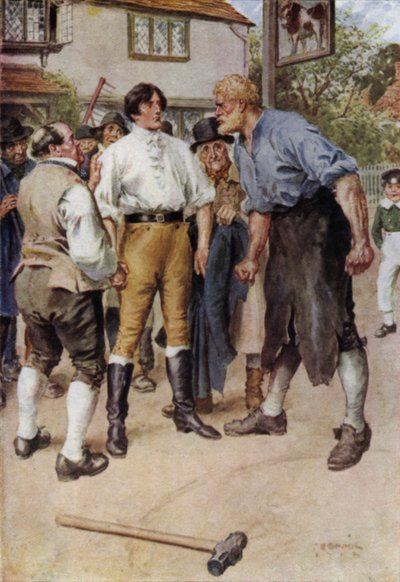 The Broad Highway a Romance of Kent için İllüstrasyon by Charles Edmund Brock