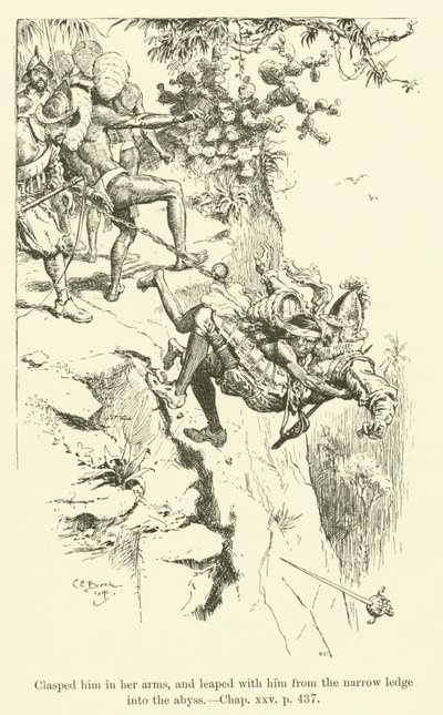Batıya doğru Ho! Charles Kingsley tarafından (gravür) by Charles Edmund Brock