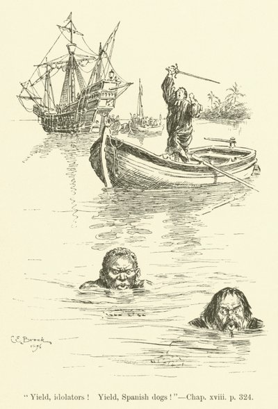Batıya doğru Ho! Charles Kingsley tarafından (gravür) by Charles Edmund Brock