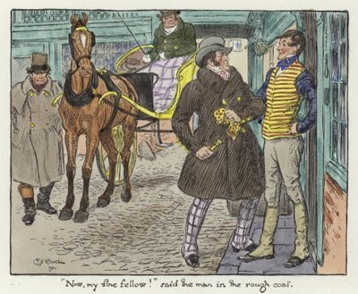 Pickwick Kağıtları için İllüstrasyon by Charles Edmund Brock
