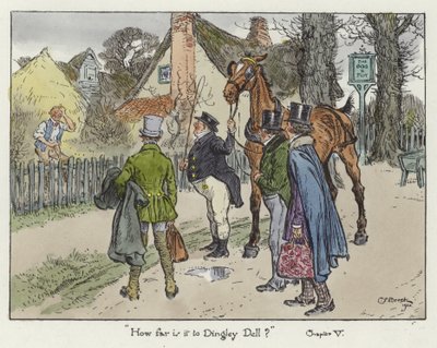 Pickwick Kağıtları için İllüstrasyon by Charles Edmund Brock