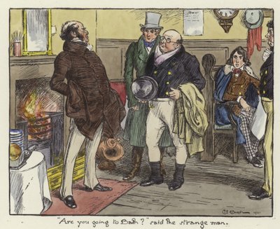 Pickwick Kağıtları için İllüstrasyon by Charles Edmund Brock