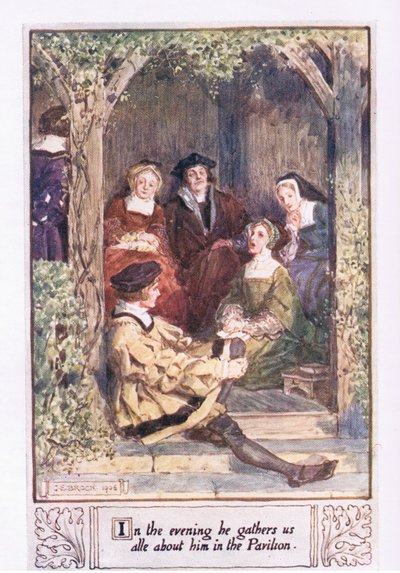 Akşamları pavyonda hepimizi onun hakkında toplar. by Charles Edmund Brock