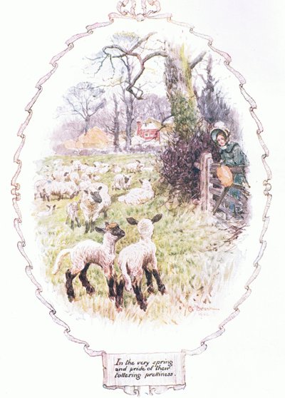 Sendeleyen güzelliklerinin baharında (renkli lito) by Charles Edmund Brock