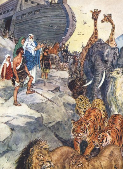 Nuh gemiden ayrılır by Charles Edmund Brock