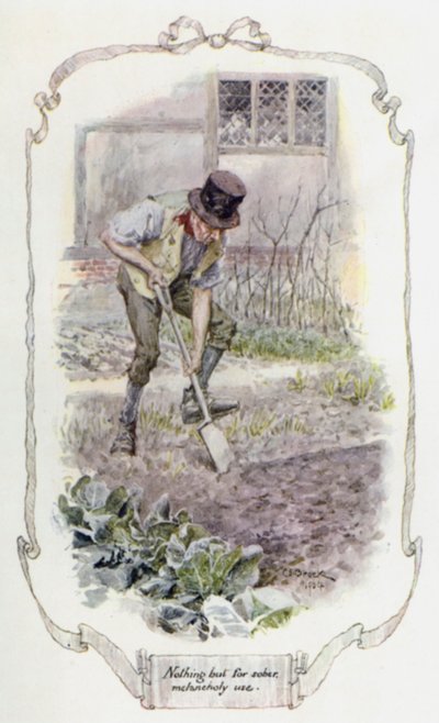 Ayık melankoli kullanımından başka bir şey değil (renkli taş) by Charles Edmund Brock