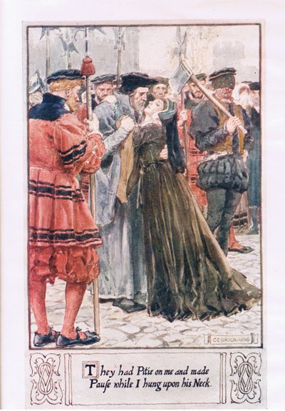 Bana acıdılar ve ben onun boynuna asılırken ara verdiler by Charles Edmund Brock