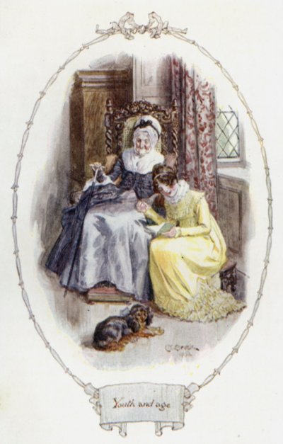 Gençlik ve yaş (renkli taş) by Charles Edmund Brock