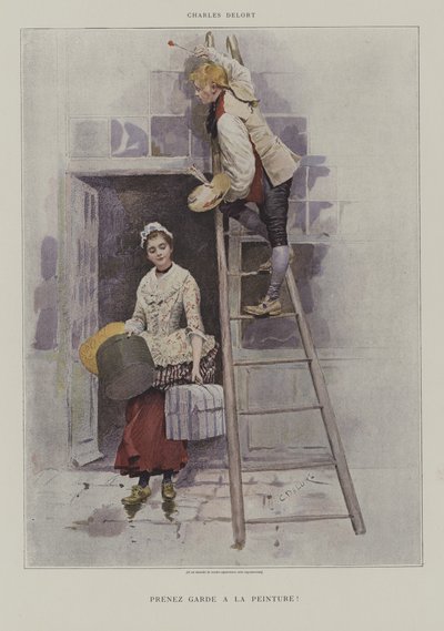 Boyaya dikkat! by Charles Edouard Delort