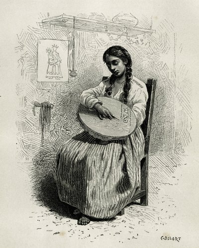 Quindio'nun (Kolombiya) Salento bölgesinde, Ch.Delort tarafından gravür, E.Andre'nin America Equinoxiale hikayesini göstermek için, Fransız hükümeti tarafından görev ataması, Tour du monde'da Edouard başkanlığında yayınlandı harita by Charles Edouard Delort