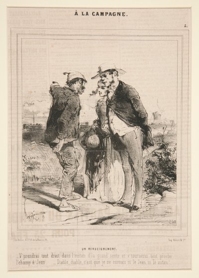 A la Campagne serisinden bir Zeka (Bilgi) by Charles Edouard de Beaumont