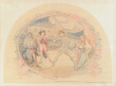 Harlequin SAmuse, 1905 (kağıt üzerinde wc) by Charles Edward Conder