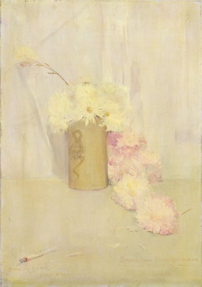 Duman ve Krizantem Çiçekleri by Charles Edward Conder
