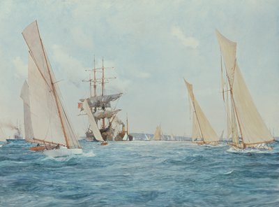 Bir Yat Yarışı by Charles Edward Dixon