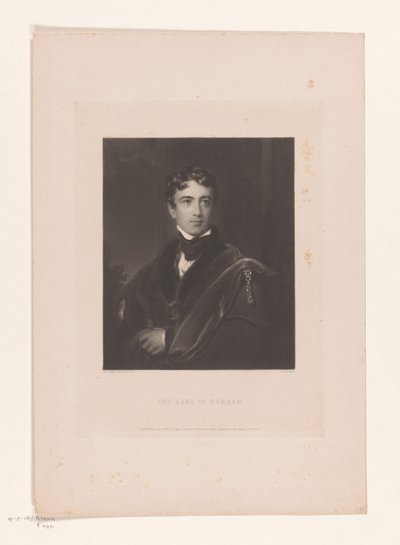 Portret kamyonet John George Lambton Durham Kontu (nesnedeki başlık) by Charles Edward Wagstaff