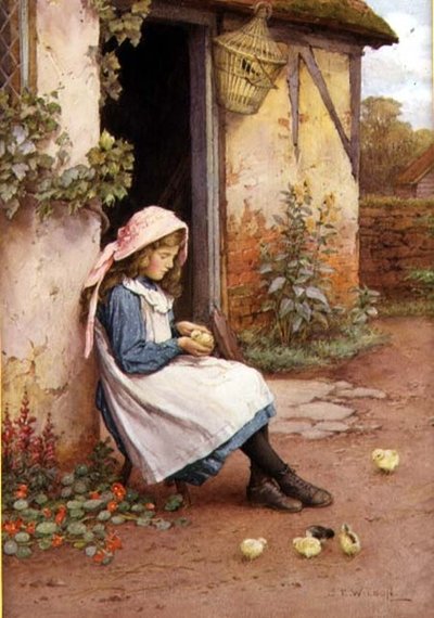 Küçük Civciv (suluboya) by Charles Edward Wilson