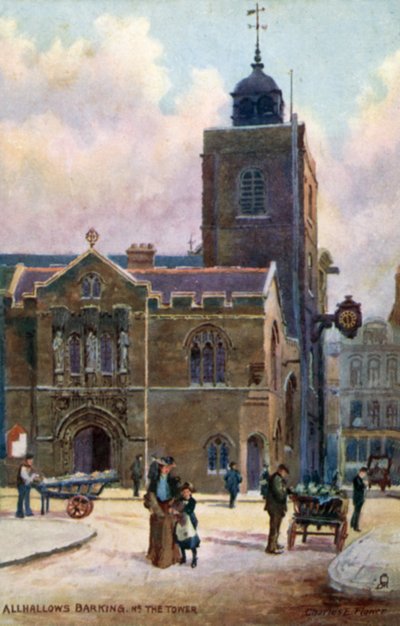 All-Hallows-by-the-Tower, Londra by Charles Edwin Flower