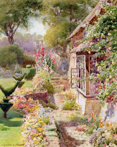 Kings Manor Garden, East Hendred, Oxon by Charles Edwin Flower