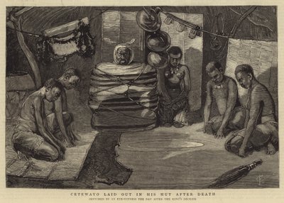 Cetewayo, Ölümden Sonra Kulübesinde Açıldı by Charles Edwin Fripp
