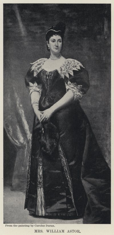 Bayan William Astor (taş) by Charles Emile Auguste Carolus-Duran