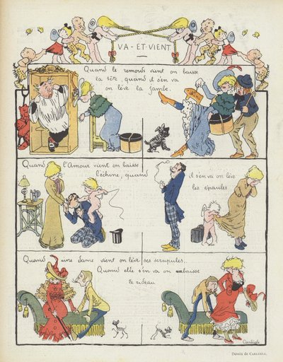 Le Rire için İllüstrasyon by Charles Emile Egli