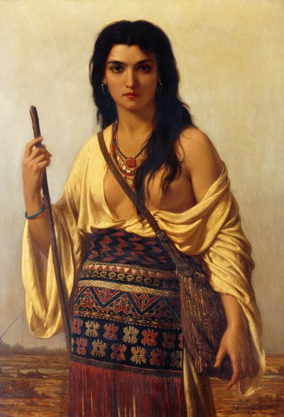 Minnehaha, 1871 by Charles-Emile-Hippolyte Vernet-Lecomte