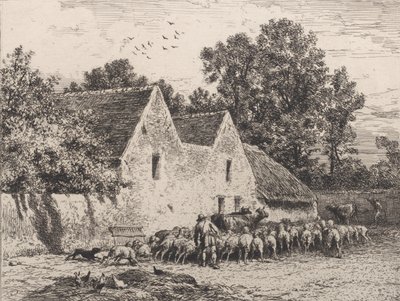 Bir Çiftlik, 1864. by Charles Emile Jacque