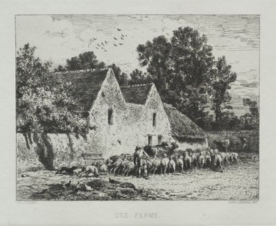 Çiftlik Evi by Charles Emile Jacque