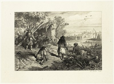 pusu by Charles Emile Jacque