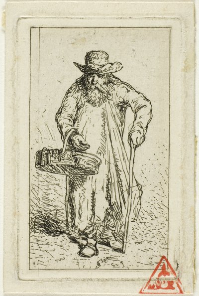 Sepetli Dilenci by Charles Emile Jacque