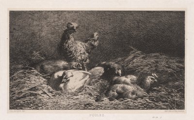 Tavuk Poutes, 1867. by Charles Emile Jacque