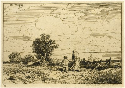 Çayırı Geçmek by Charles Emile Jacque