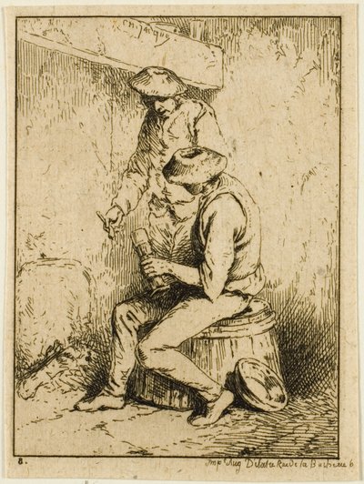 içenler by Charles Emile Jacque