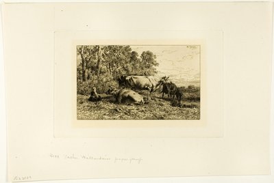 Hollandalı İnekler by Charles Emile Jacque