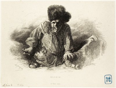 Elshie, Kara Cüce by Charles Emile Jacque