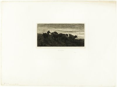 Akşam by Charles Emile Jacque