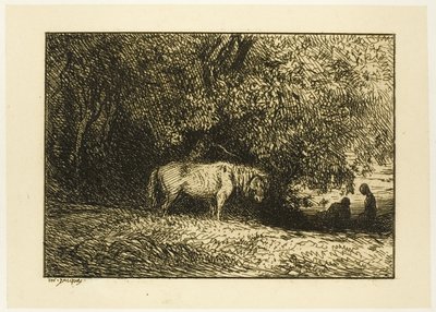 Ormanda At by Charles Emile Jacque
