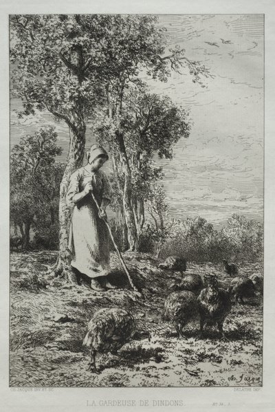 türkiyenin bekçisi by Charles Emile Jacque