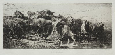 Sulama Yeri by Charles Emile Jacque