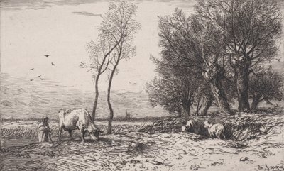 Kış, 1867. by Charles Emile Jacque