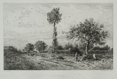 Manzara. by Charles Emile Jacque