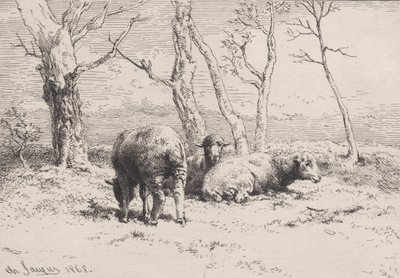 Koyun, 1868. by Charles Emile Jacque