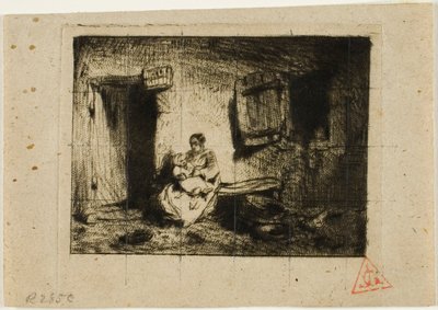 bakıcı by Charles Emile Jacque