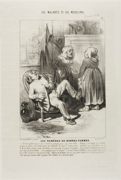 Eski Kadın İlaçları (plaka 6) by Charles Emile Jacque