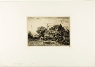 Göletli Köylü Evi by Charles Emile Jacque