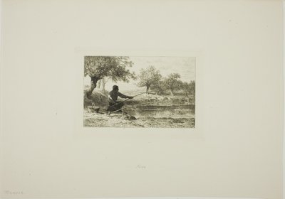 Kutup Balıkçılığı by Charles Emile Jacque